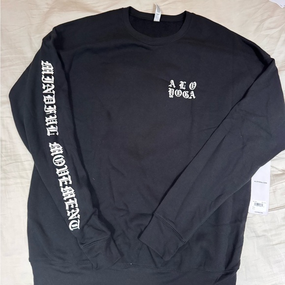 ALO Yoga Other - ALO Yoga Rare Black Vantage Crewneck sweater, mindful movement logo, size large